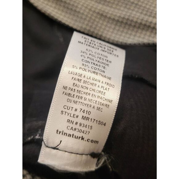 Mr. Turk Short Jumpsuit Men's Medium Black White Houndstooth Hooded Resort - Picture 8 of 9